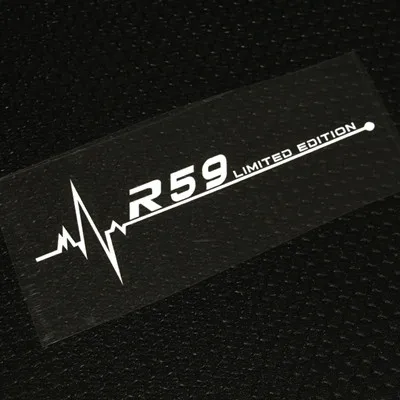 r59 Автомобильный Стайлинг для MINI Cooper r50 r53 r56 r57 r58 r60 f56 f60 r61 f60 f54 f55 боковое окно багажник накдлейка, стикер на багажник аксессуары - Название цвета: r59