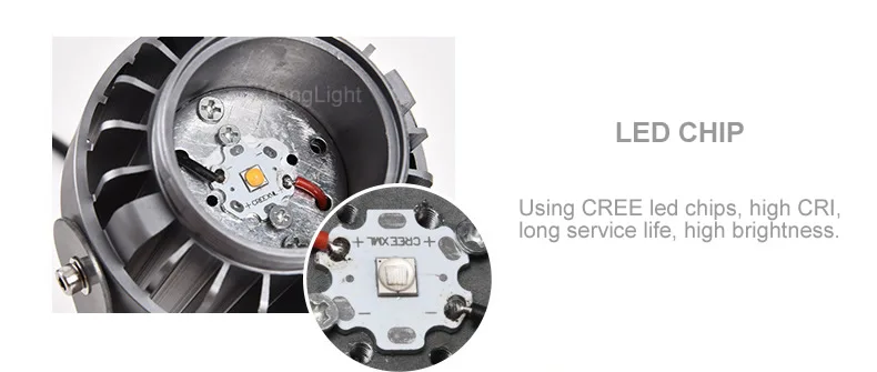 Светодиодный уличный ландшафтный светильник 10 Вт узкий дальнего действия