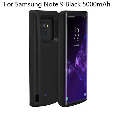 For Note 9 Black 10 шт./лот BRSUANG 5000 6000 мА/ч, быстрая зарядка и передача данных(2 в 1) Батарея Зарядное устройство Чехлы для samsung S9 S10 S10 плюс и т. д - Цвет: For Note 9 Black