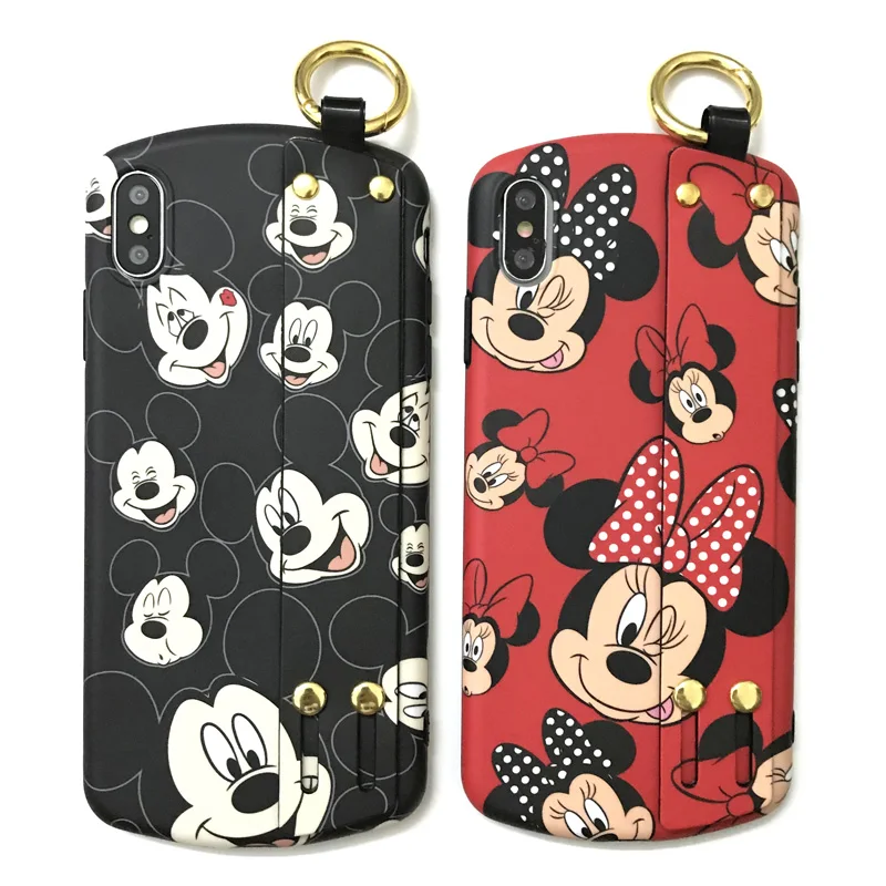 Чехол для iphone X XR XS max Cute Minnie mickry Duffy 8 plus 7 6 S p мягкий чехол подставка держатель |