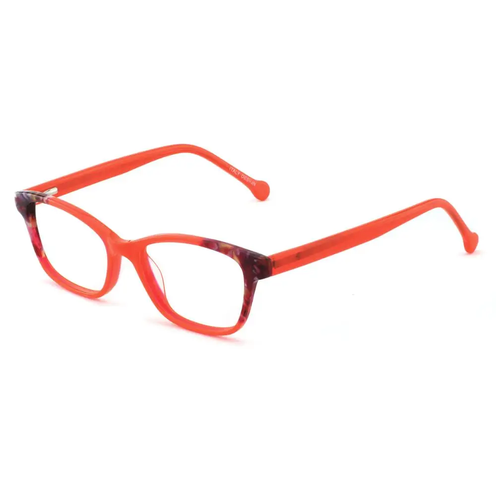 C2 orange red Оправы для очков при близорукости женские Nerd оправа для корригирующих очков Рецептурные очки оправа карамельных цветов очки кобыла AZZURO OC7063 - Цвет оправы: C2 orange red