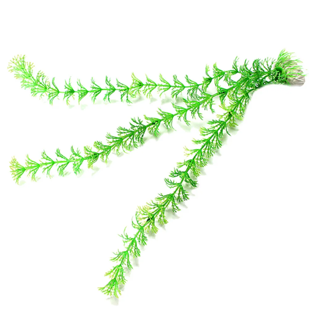 Аквариумные украшения для растений искусственные зеленые горшечные растения