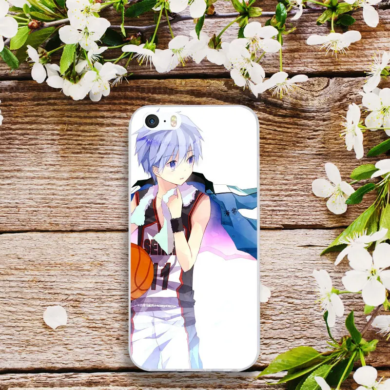 Мобильный телефон из мягкого ТПУ чехлы для iPhone X XR XS Max 10 7 8 Plus 4 6 5 1 2 SE 5C аниме Kuroko No
