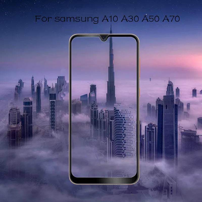Закаленное стекло для Samsung Galaxy A50 защитная пленка на экран с полным покрытием A10 A30