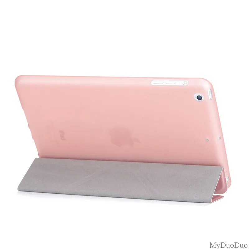 4-Fold чехол для планшета для ipad 9," подставка Смарт авто Пробуждение сна Мягкий ТПУ гибкий силиконовый чехол для задней крышки для ipad 9,7