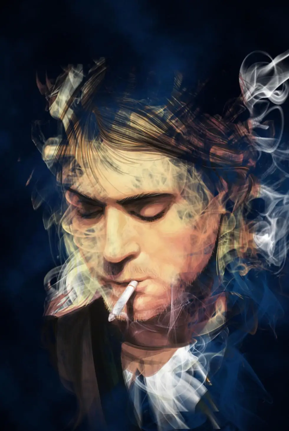 Kurt cobain постер с принтом из шелковой ткани тканевый настенный на заказ атласный