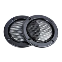 2pcsset decorative 2 inch tweeter audio speaker cover circle metal mesh grille covers trim for universal cars for ford vw audi