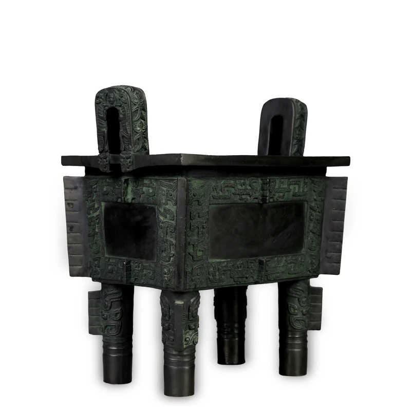 Бронза медь Simuwu четырехгранный триангуляционный знак бронза орнамент ремесла