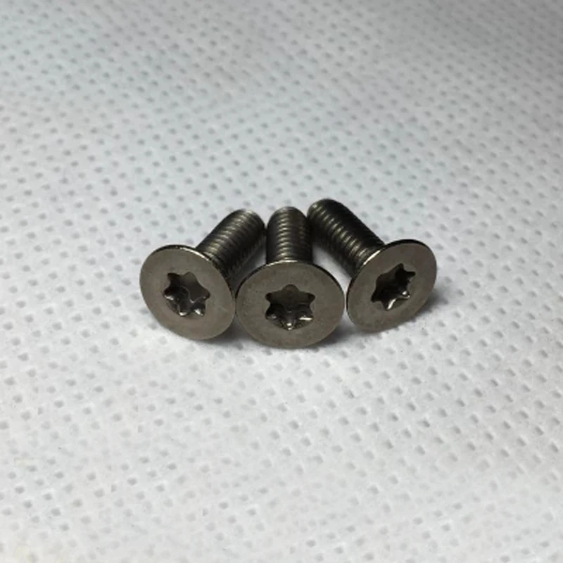 M1.6 Torx T &amp TX винты TA2 титановые с плоской головкой потайной чистый титановый винт