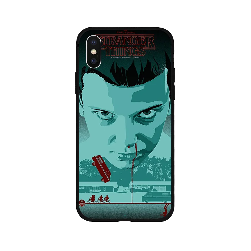 Stranger things Сезон 3 черный мягкий ТПУ чехол для телефона iPhone11 8 7 6 6S Plus X XS XR MAX 5 5S SE