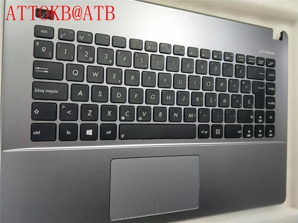Испанская клавиатура для ноутбука ASUS Y481 vm400 X450VC A450V K450C A450C X450C F450 R409C W40C F4000 клавиатуры запястий крышка с C