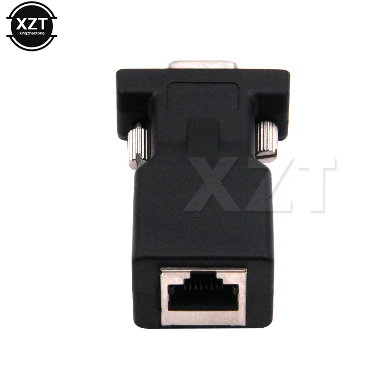DB9 RS232 RJ45 переходник мама COM LAN Ethernet Новое поступление преобразователь порта