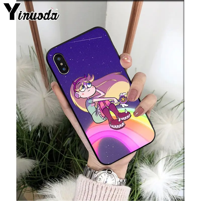 A8 Yinuoda Star vs the Forces of Evil Силиконовый ТПУ мягкий черный чехол для телефона для Apple iPhone 8 7 6 6S Plus X XS MAX 5 5S SE XR - Цвет: A8