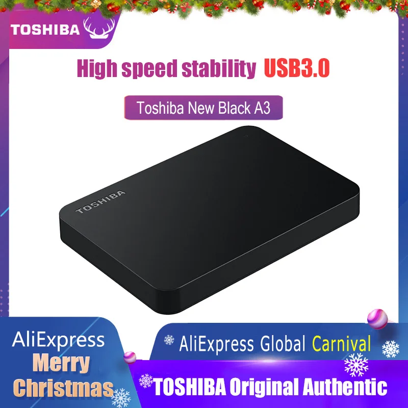 Портативный жесткий диск Toshiba 1 ТБ внешний для ноутбуков hd USB3.0 HDD 2 5|Внешние SSD| |