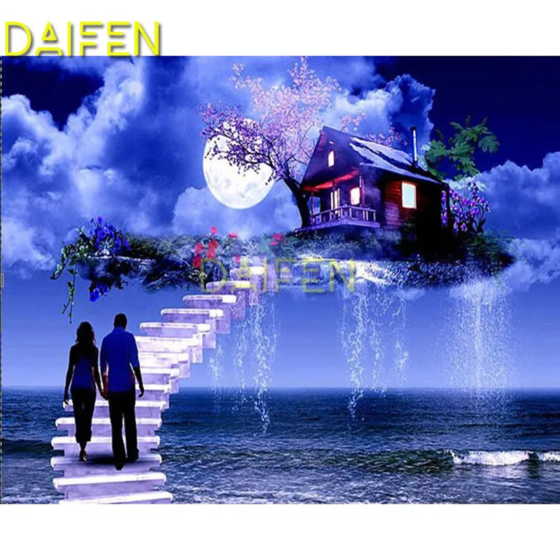 Полноразмерная Алмазная вышивка небесная кабина полноразмерная круглая