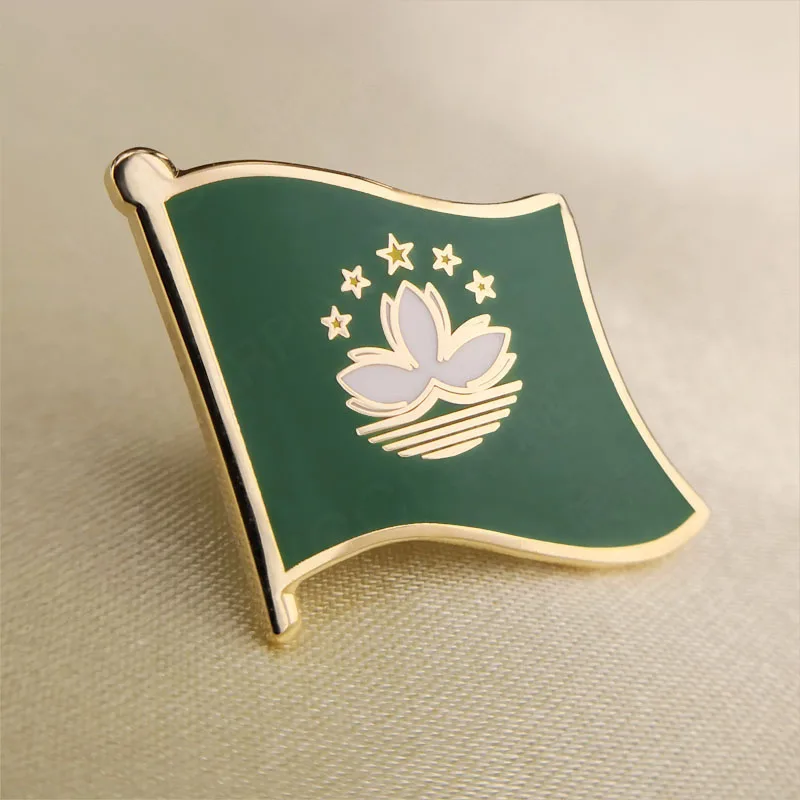 

Soft Enamel Macao Flag Lapel Pins