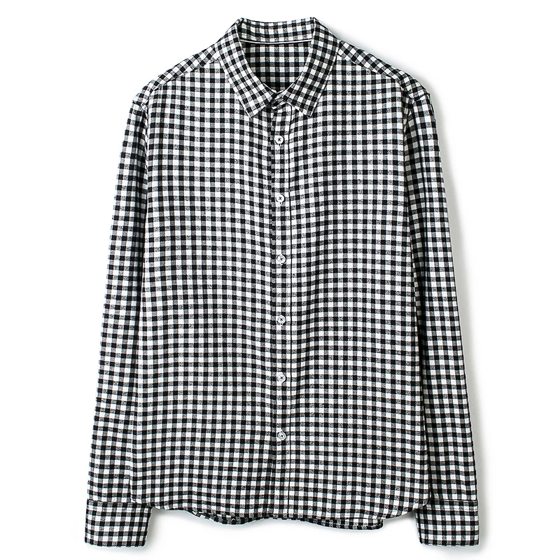 Markless плед мужские рубашки Новинка 2017 года Осень Человек Повседневная футболка из