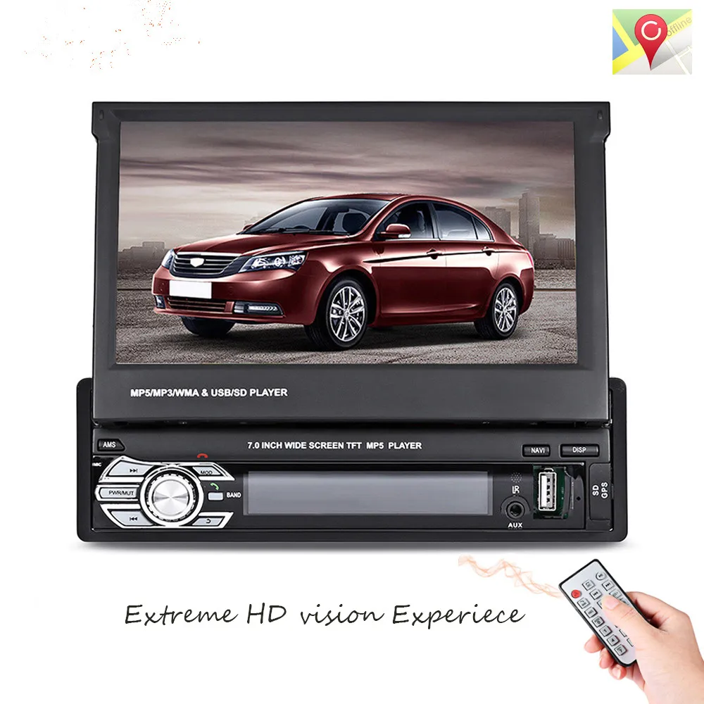 Zeepin 9601 г 1 Дин видео MP5 плеер 7 дюймов HD Сенсорный экран bluetooth fm Радио Европейский GPS