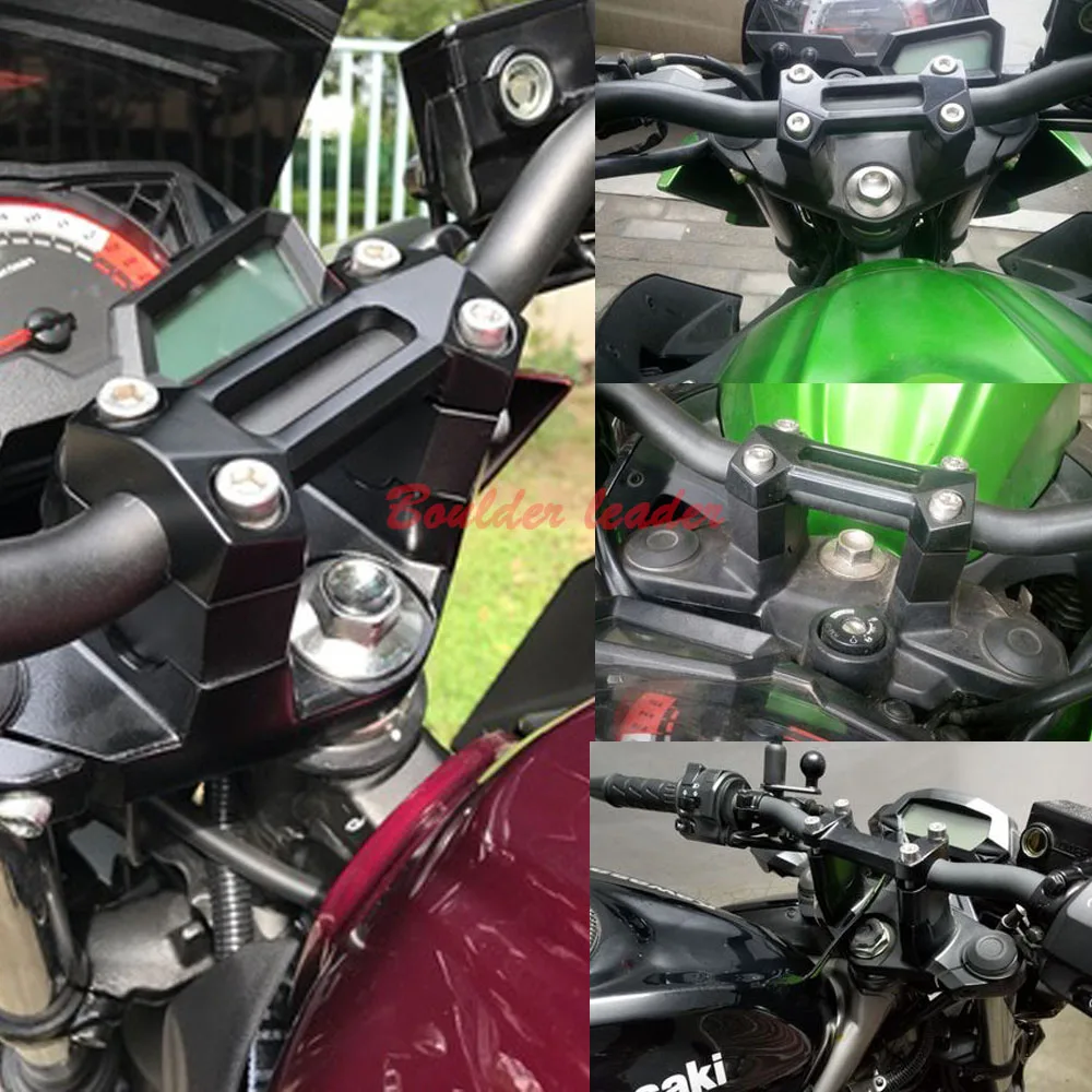 Мотоциклетный руль подъемный зажим Расширение адаптер для KAWASAKI Z250 Z300 Z800|riser manubrio