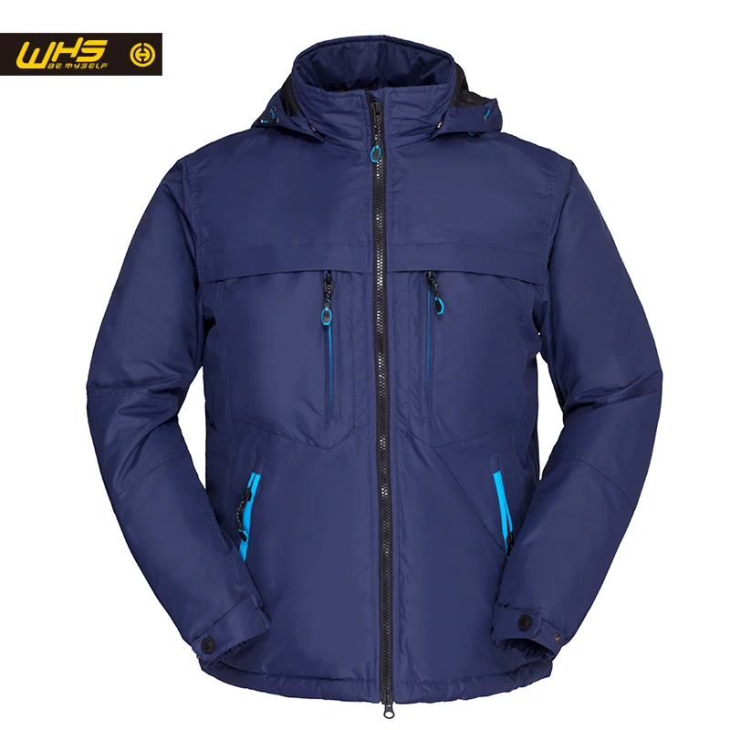 WHS 2017тонкий синтепон для Мужчины Многоцветный спорт теплая Куртка открытый отдых