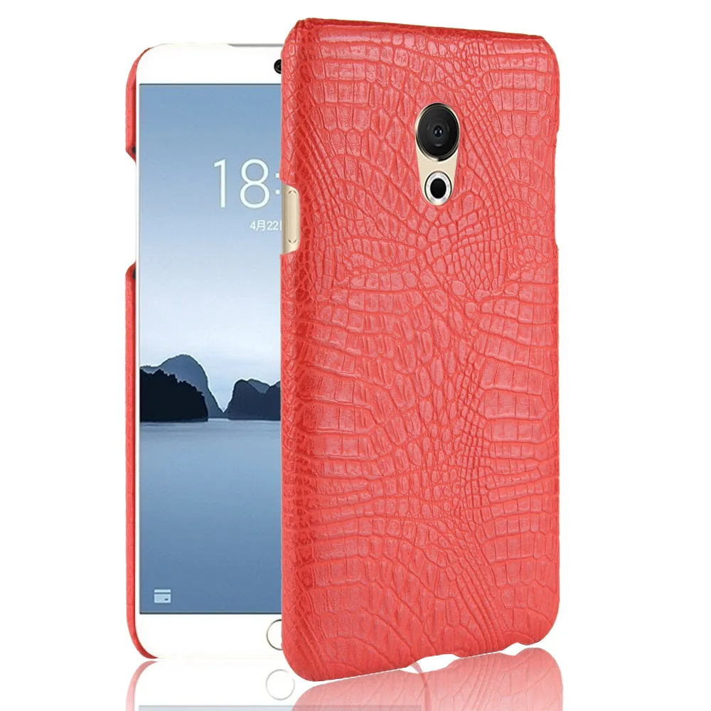 Кожаный чехол для Meizu 15 роскошная модель крокодиловой кожи противоударный