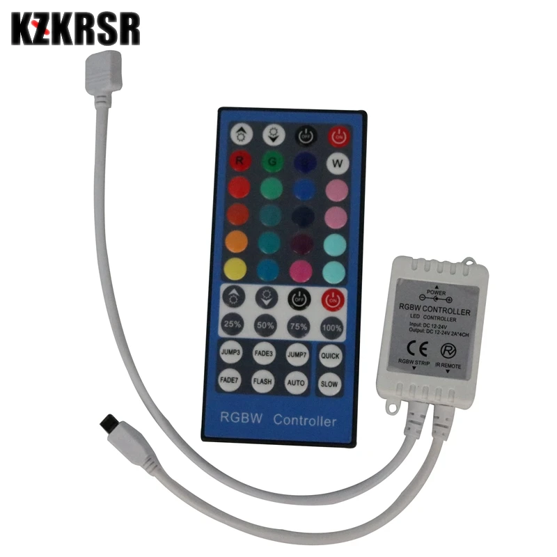 KZKRSR 2 4G 4 канала DC12V 24 V LED RGBW контроллер Диммер 40 клавиш пульт дистанционного