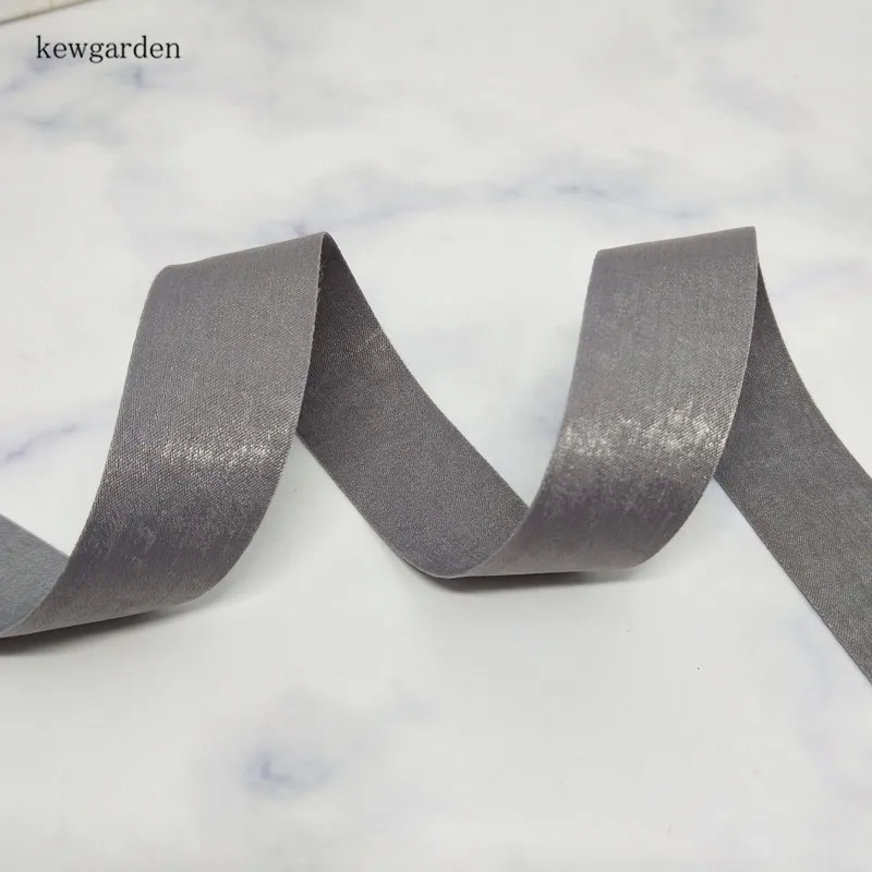 Kewgarden DIY брошь лента для банта на волосы аксессуары матовый узор хлопок атласные ленты 25 мм " вручную изготовленная лента упаковка Riband 25 ярдов