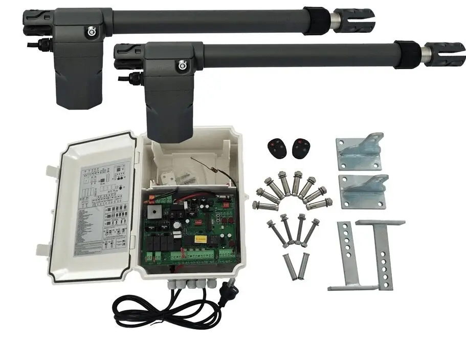 Электрический Открыватель распашных ворот 400 кг распашные ворота с 2 двигателями