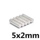 100 шт. 5x2 мм N35 Супер Сильные мощные маленькие круглые Редкоземельные неодимовые магниты 5х2 мм