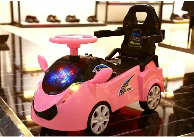 Детский Электрический четырехколесный игрушечный автомобиль, От 1 до 3 лет, Детский самокат с музыкой, йо-йо, детская коляска, ходунки, игрушечный автомобиль