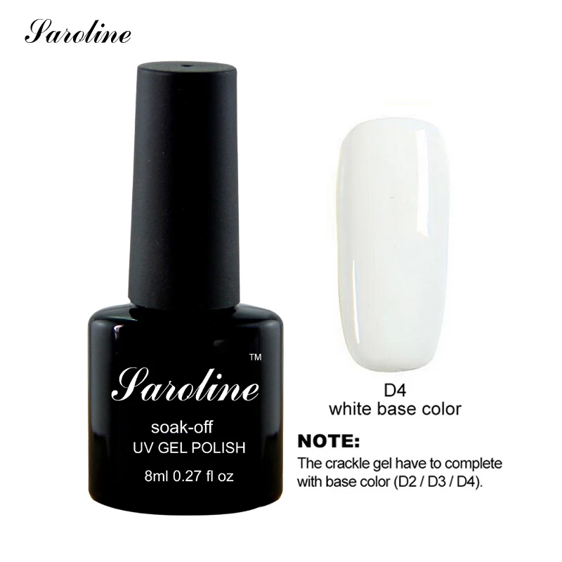 D4 Saroline Lucky Crackle УФ-гель для ногтей гибридные Лаки 8 мл Art Crackling гель лак Светодиодная лампа лак для ногтей ноготь с эффектом трещин лак - Цвет: D4