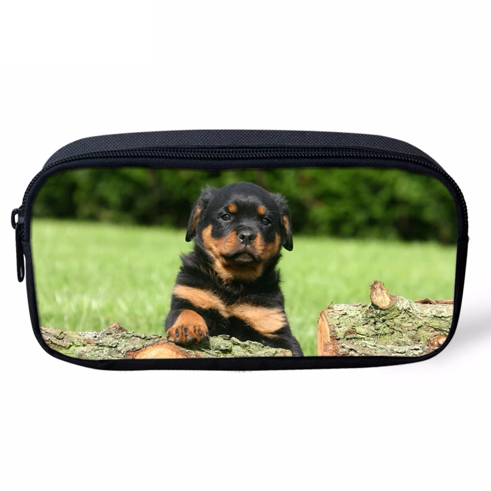 Бесшумный дизайн Kawaii Little Rottweiler с принтом на тему собак косметический чехол s