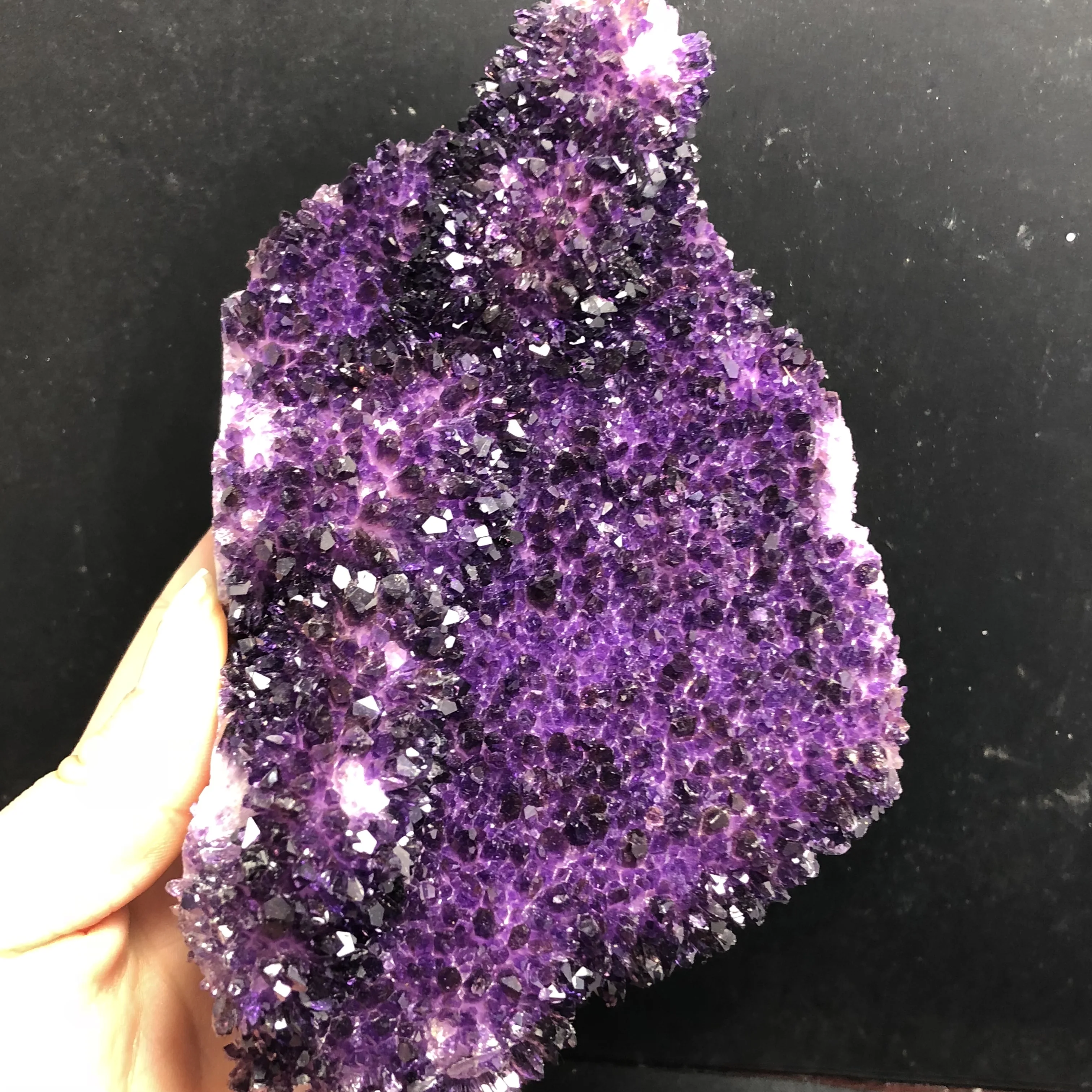 High quality amethyst phantom crystal cluster stones and minerals Healing crystals for home decoration | Дом и сад