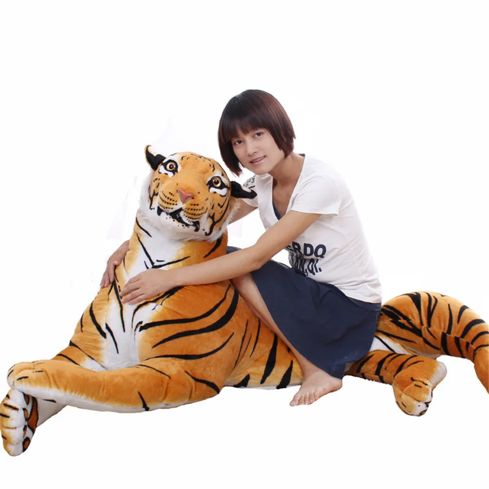 

Fancytrader 67'' Jumbo Lifelike Giant Soft Plush Stuffed Simulation Tiger Toy 170cm Nice Gift for Kids 2 Colors FT50174