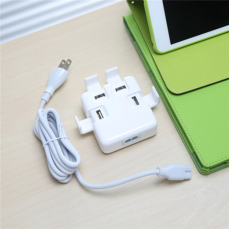 USB настенное зарядное устройство 4 порта 5 в 4A AC адаптер питания EU/US/UK вилка для