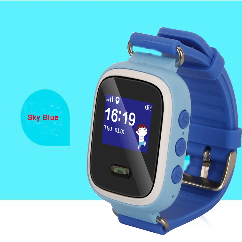 

Hot Sale Children baby Tracker phone call smart kids GPS/LBS watch Q60