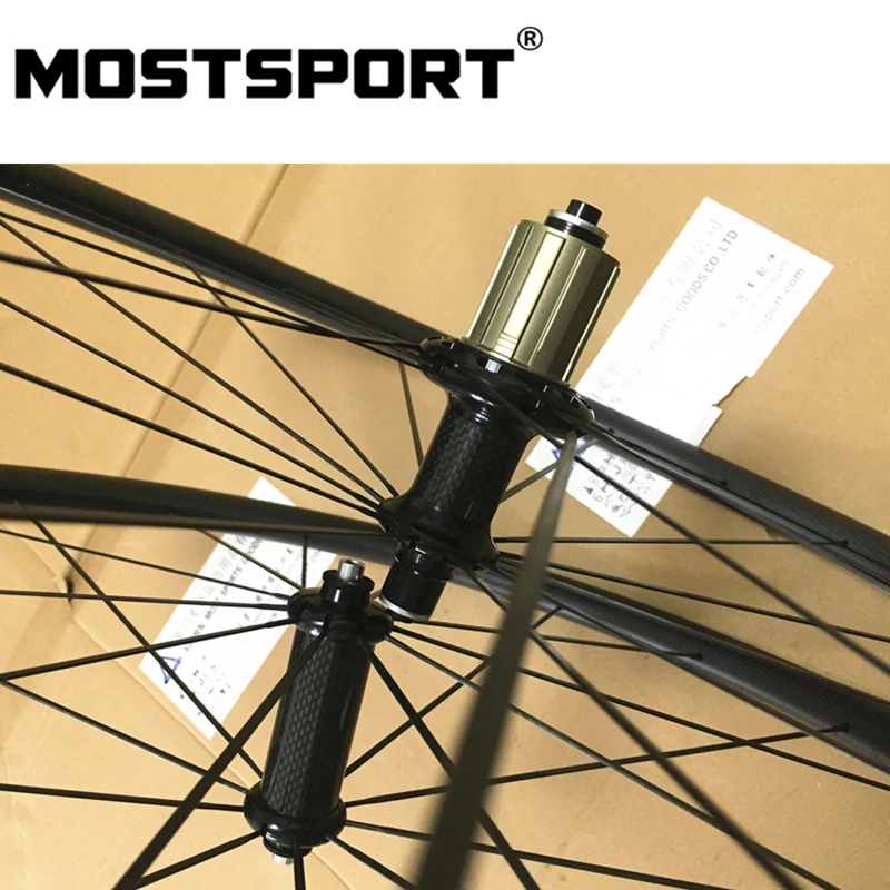 MOSTSPORT 30 мм клинчерные/бескамерные готовые карбоновые колеса с прямым тяговым