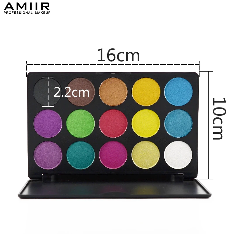 AMIIR 15 цветов 16*10 см блестящие глаза хадоу Палитра Тени для век телесные пигменты