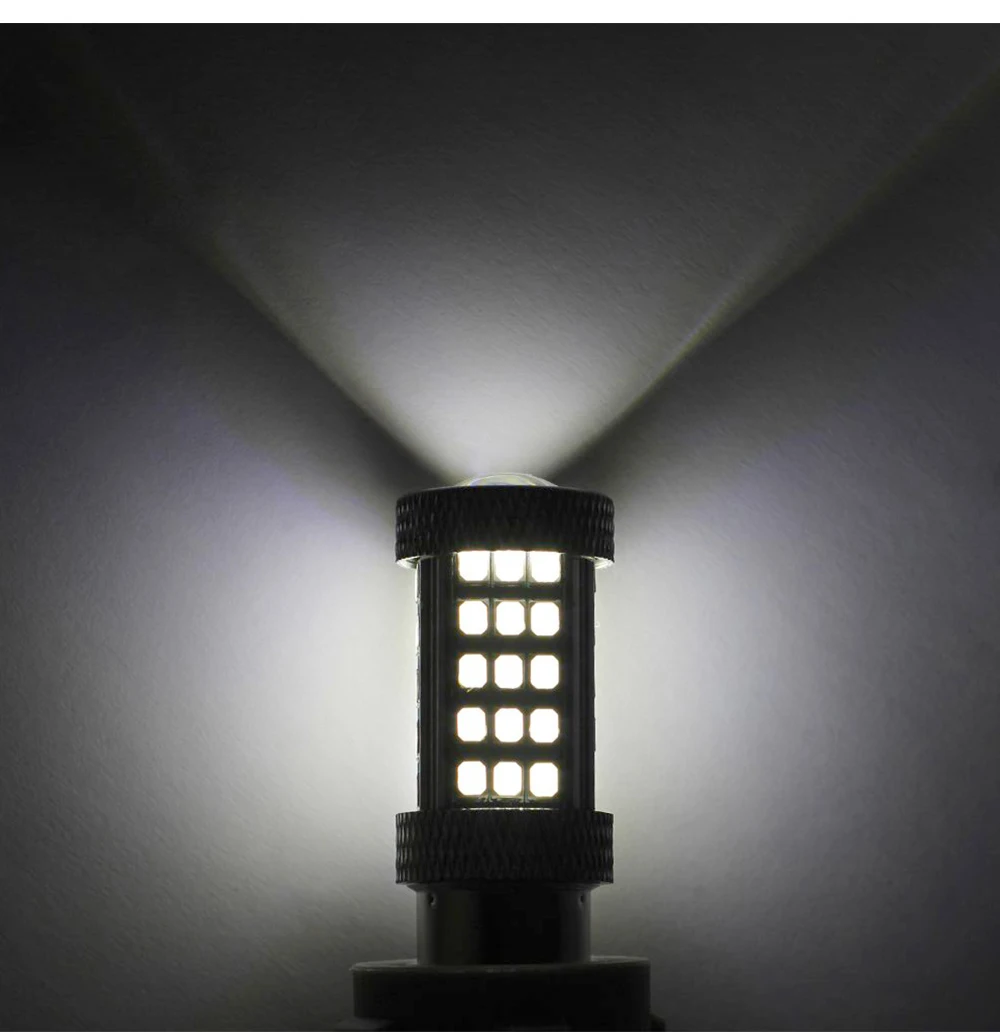1156 BA15S 1157 BA15S BAY15D 66 SMD 2835 Светодиодный белый красный цвет: желтый, 12V автомобильный P21W PR21W стоп-сигнал поворота задние фонари сигнальная лампа 1 шт