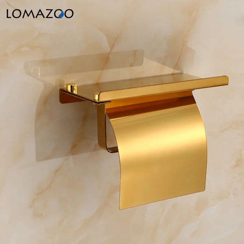 Лаконичный держатель для туалетной бумаги 4 цвета из нержавеющей стали рулона с