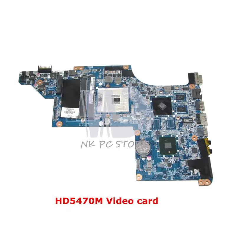 

NOKOTION 609787-001 Main Board For Hp Pavilion DV7 DV7-4000 Laptop Motherboard DA0LX6MB6H1 HM55 DDR3 HD5470M Video card