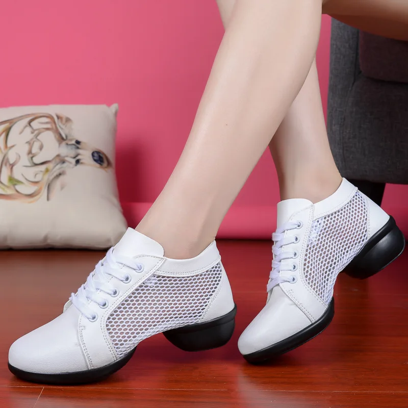 Обувь из натуральной кожи Женские спортивные новые танцевальные сандалии