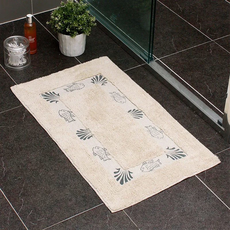 57cm x 40cm Kitchen Cotton Carpets Rug Bathroom Non-Slip Soft Shower Toilet Sitting Room Mat Bath Doormat Floor | Дом и сад