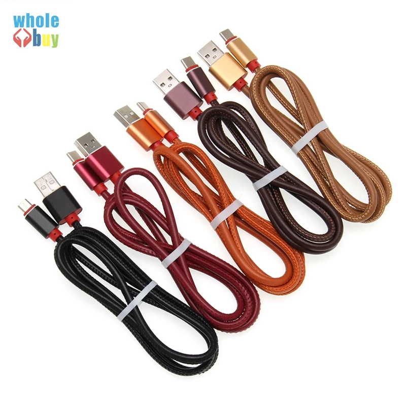

300 шт./лот высококачественный 0,25 м 1 м кожаный Тип C 8pin Micro usb кабель для синхронизации данных и зарядки для Nokia iphone Huawei LG