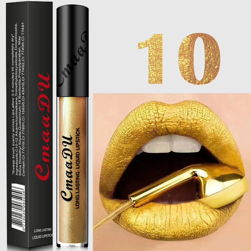Горячая Распродажа 16 видов цветов брендовая Матовая жидкая губная помада CmaaDu