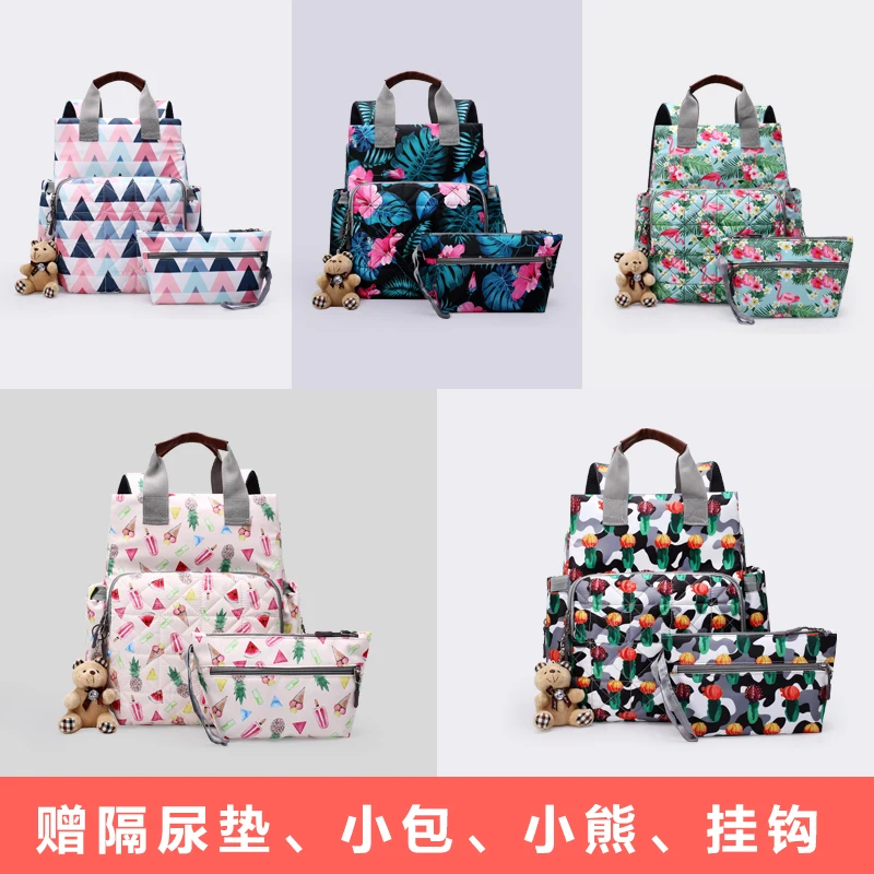 Large capacity maternity diaper bag baby care diaper bag backpack baby travel backpack handbag fashion