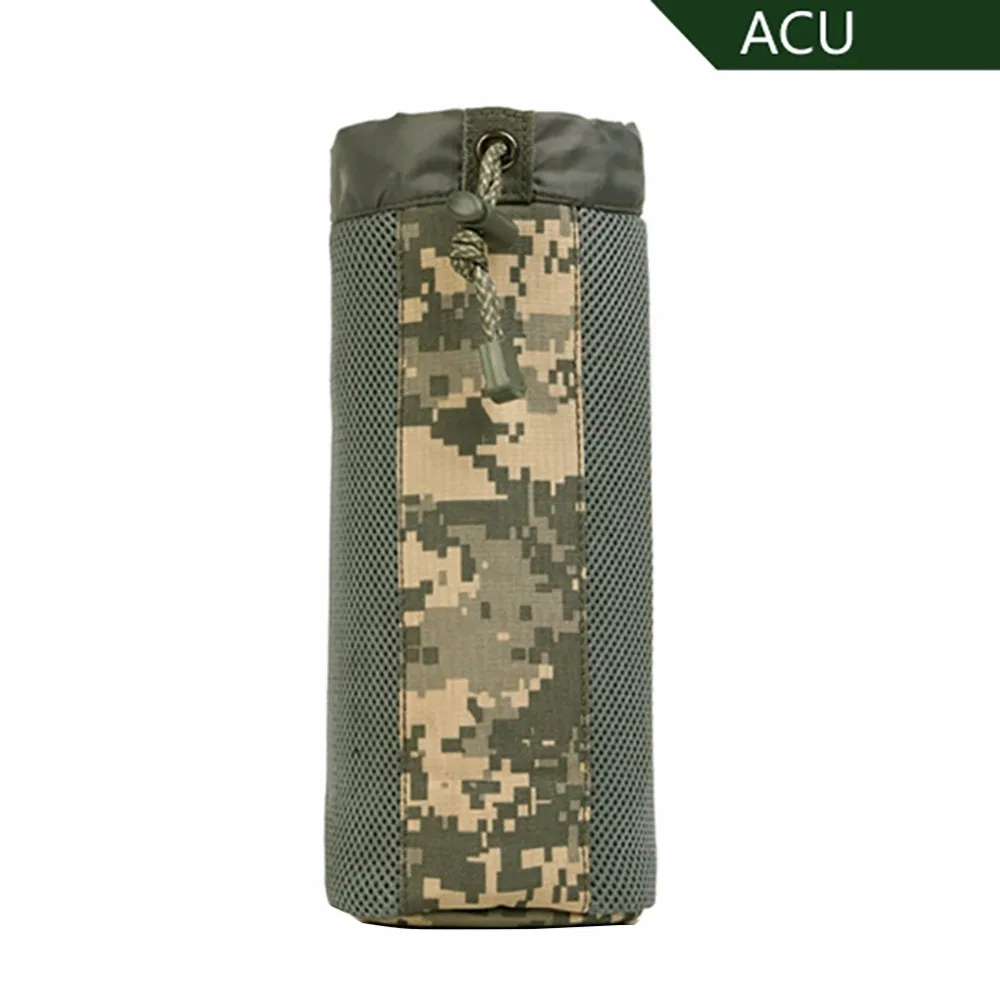 На открытом воздухе MOLLE система тактика бутылка для воды карман d-кольцо держатель шнурок мешок армии прочный нейлон оборудование добавить мешок воды