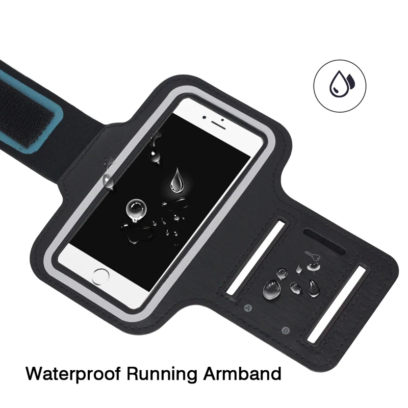 2pcs Armband case mobile arm band bag for iPhone Samsung Huawei 6 inch phone waterproof universal running gym sports | Мобильные