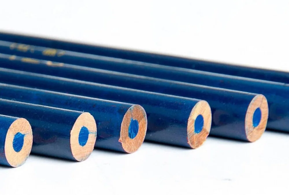 50pc/lot Red Blue Pencil Double Head Design Drawing Marker pen Woodworking Color design supplies for Archives Center |