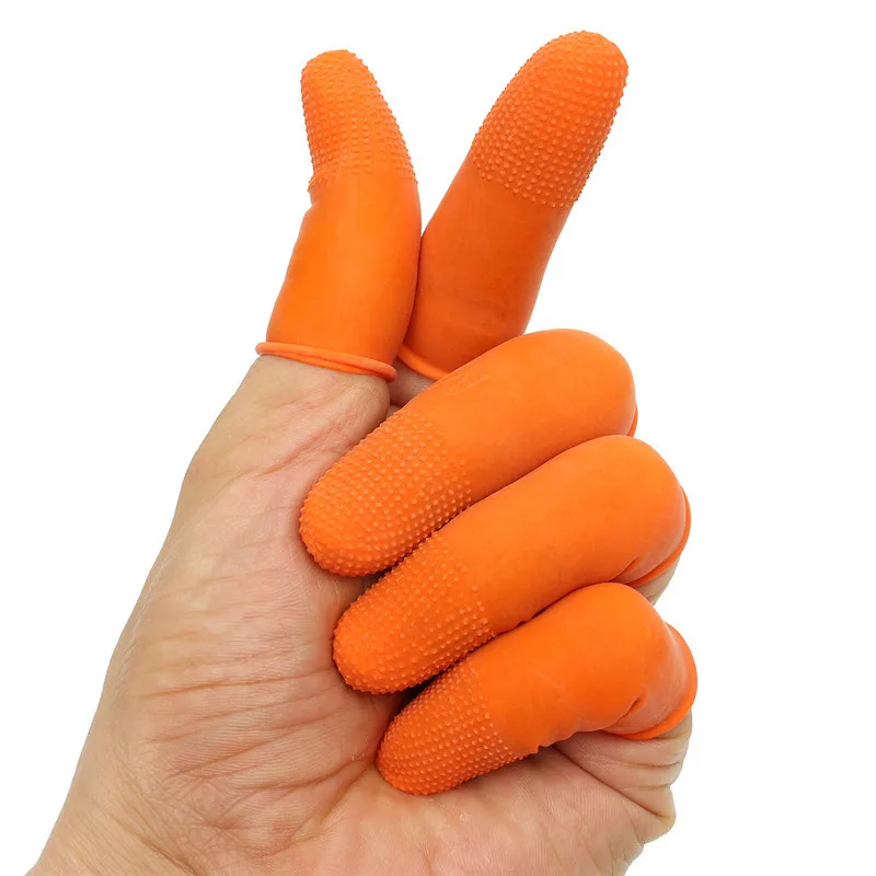 100 шт одноразовые латексные пальчиковые коты антистатические резиновые кончики